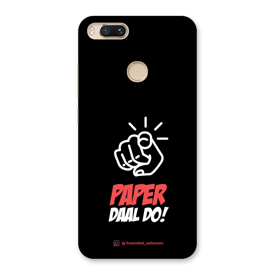Paper Daal Do Black Back Case for Mi A1