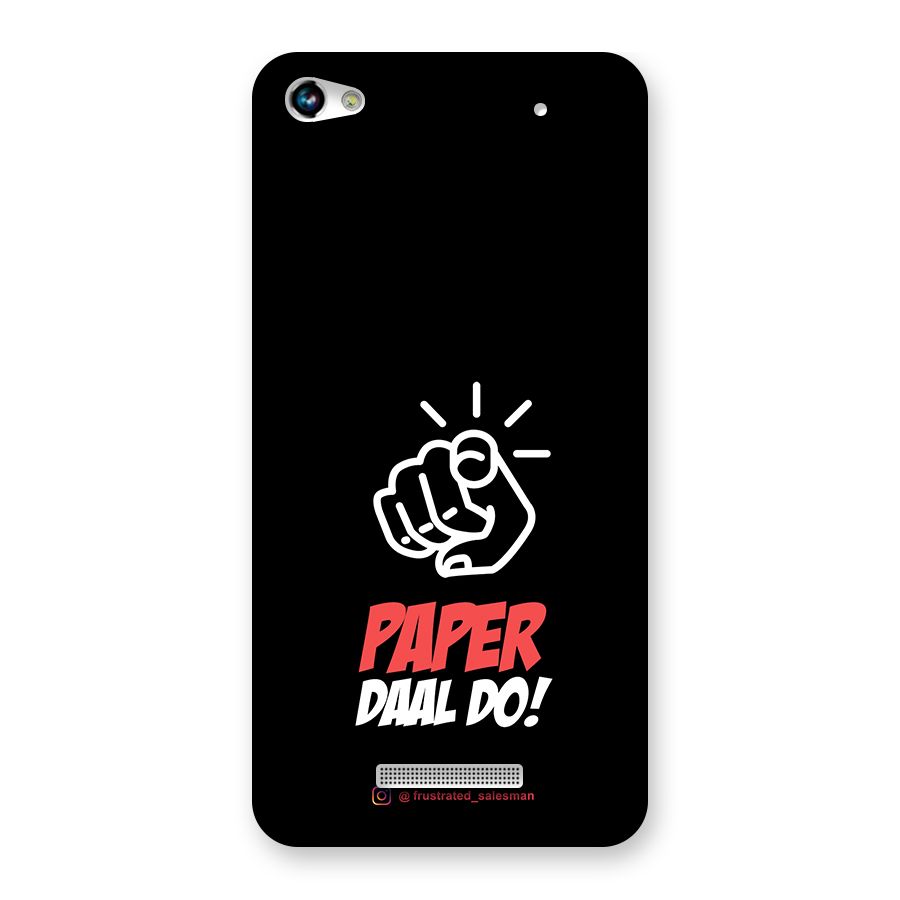 Paper Daal Do Black Back Case for Micromax Hue 2