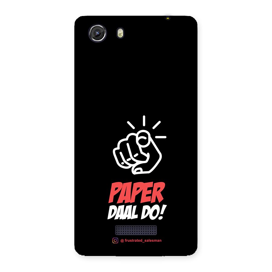 Paper Daal Do Black Back Case for Micromax Unite 3