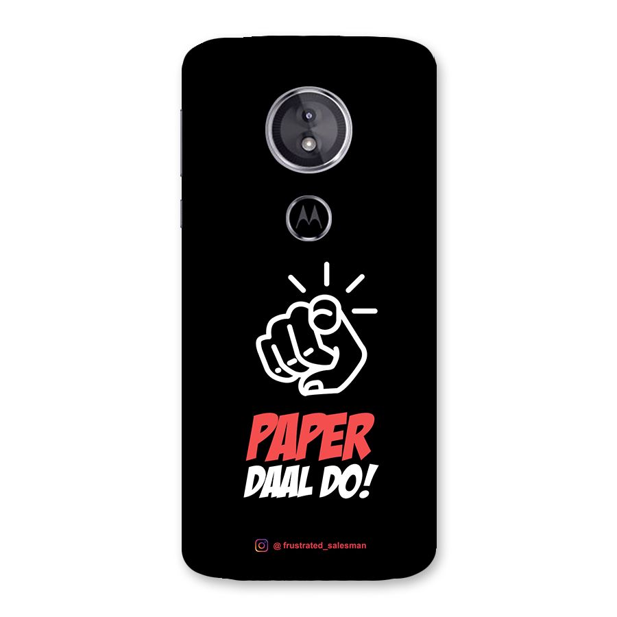 Paper Daal Do Black Back Case for Moto E5