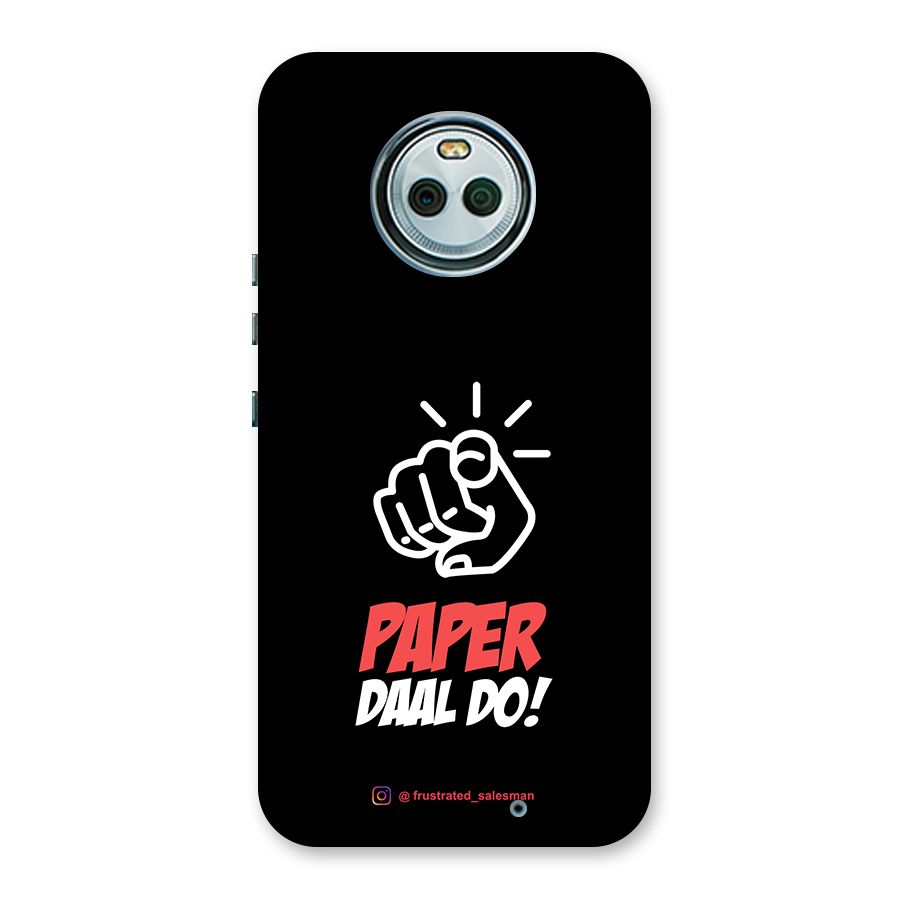 Paper Daal Do Black Back Case for Moto X4
