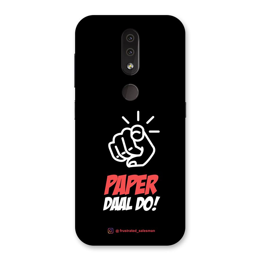 Paper Daal Do Black Back Case for Nokia 4.2