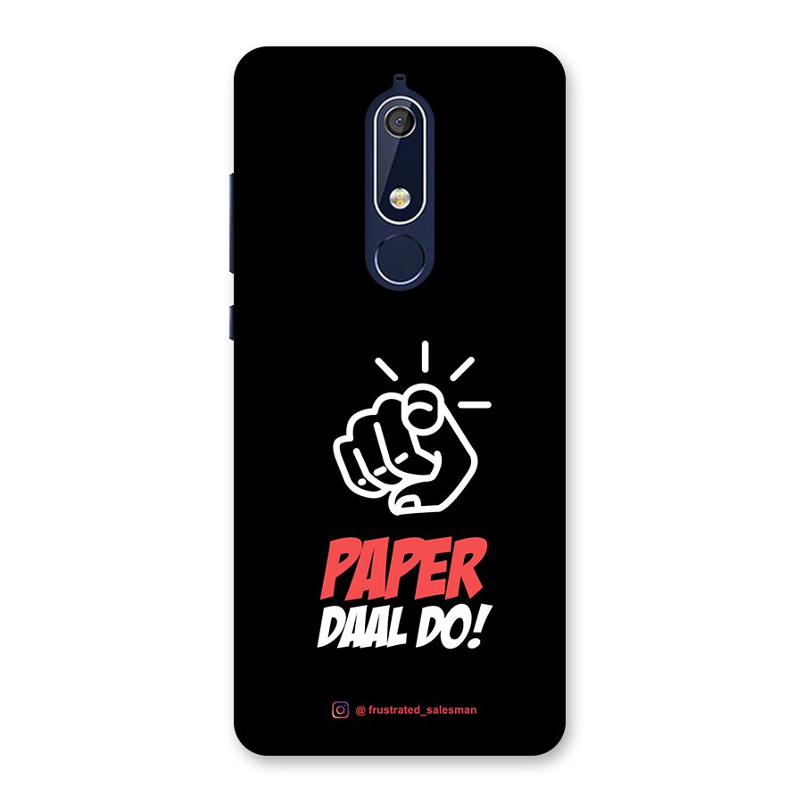 Paper Daal Do Black Back Case for Nokia 5.1