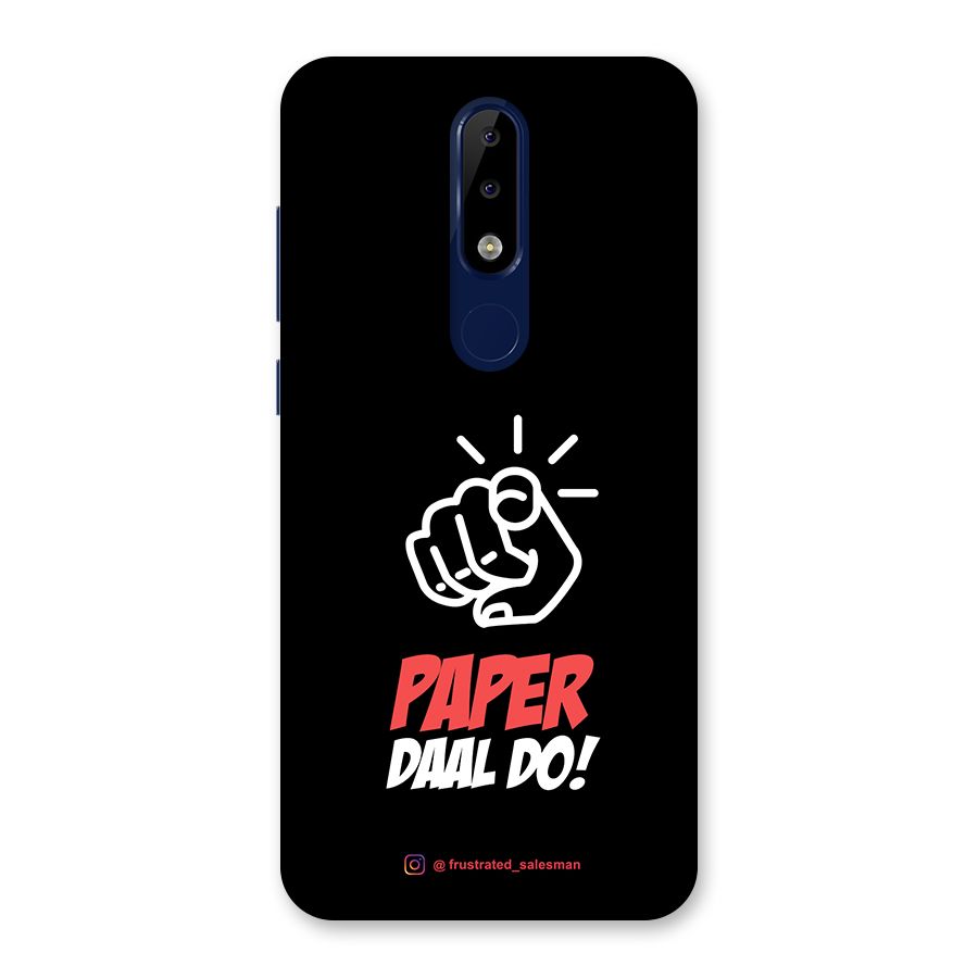 Paper Daal Do Black Back Case for Nokia 5.1 Plus
