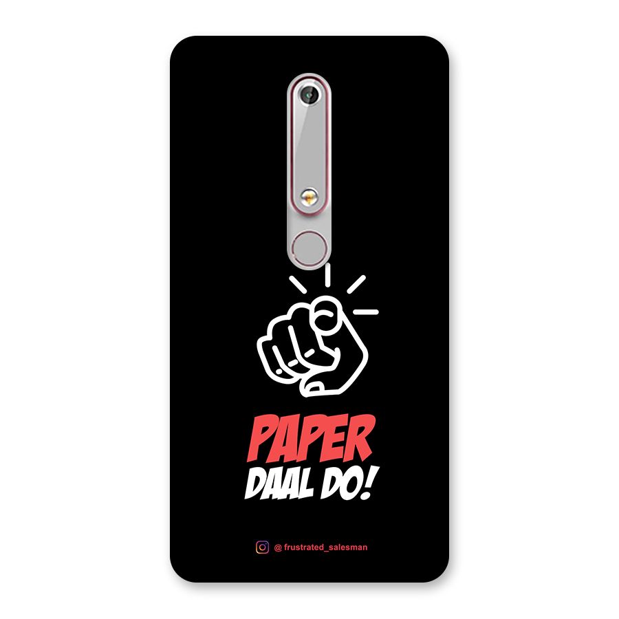Paper Daal Do Black Back Case for Nokia 6.1