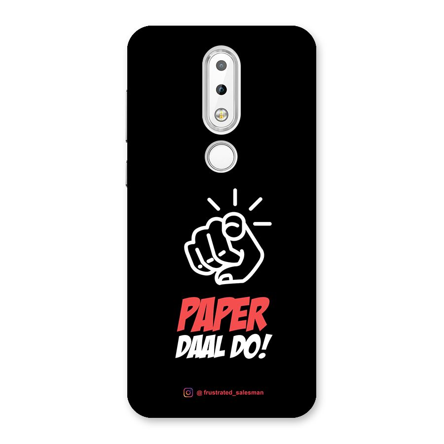 Paper Daal Do Black Back Case for Nokia 6.1 Plus