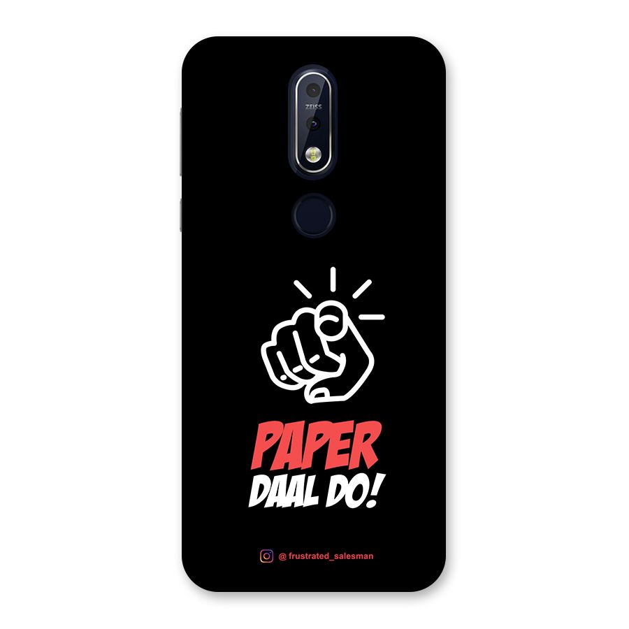 Paper Daal Do Black Back Case for Nokia 7.1