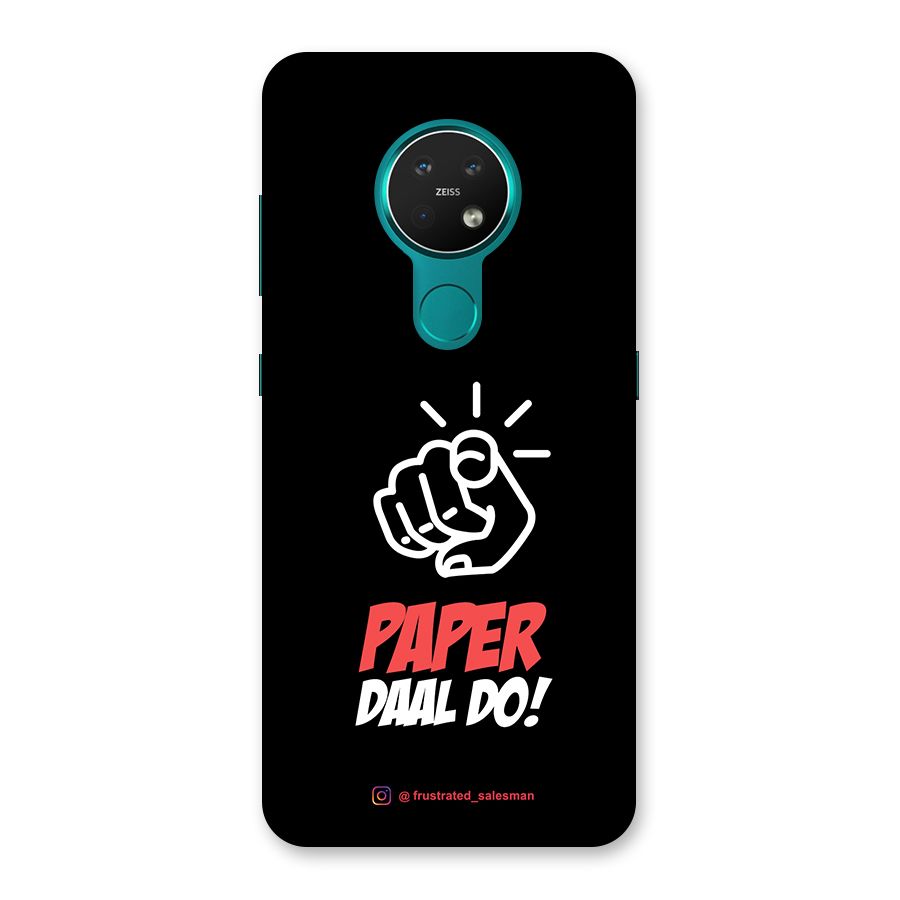 Paper Daal Do Black Back Case for Nokia 7.2