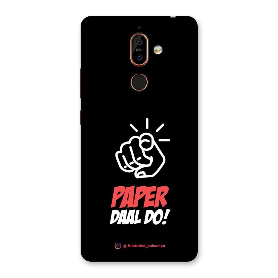 Paper Daal Do Black Back Case for Nokia 7 Plus