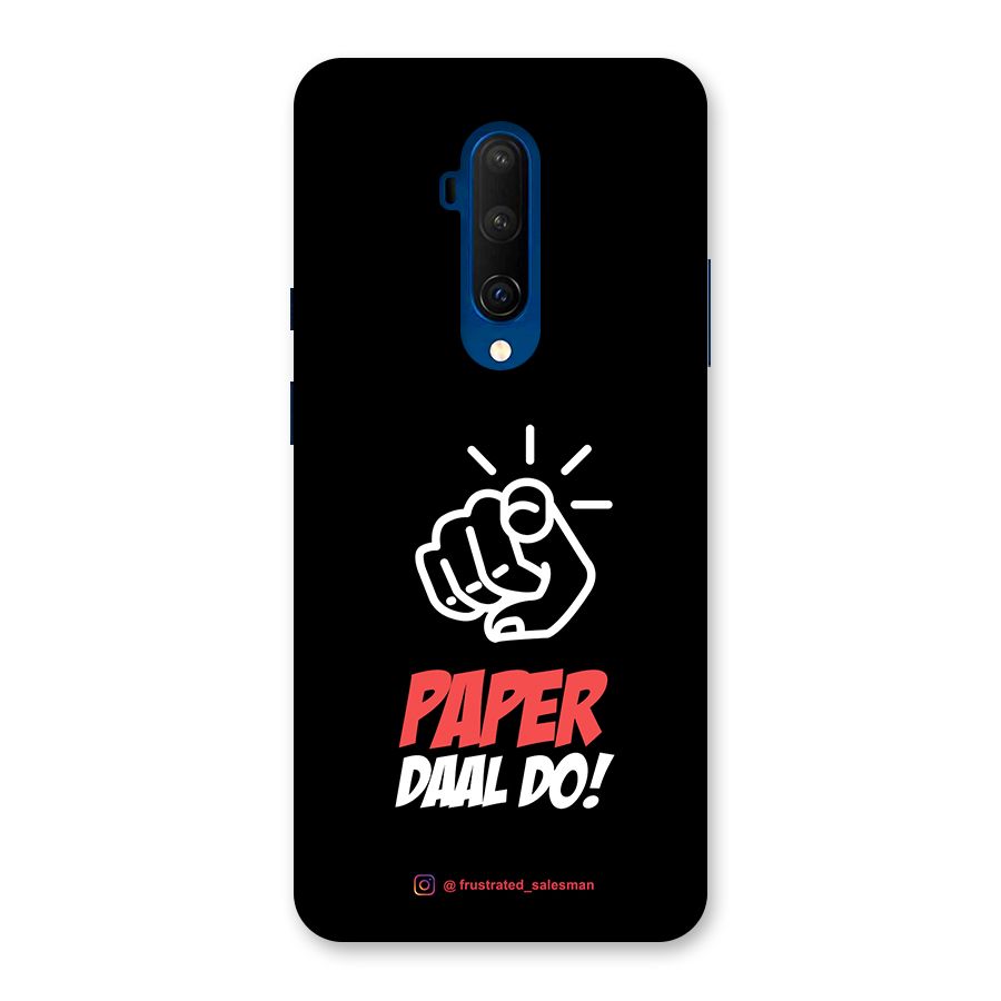 Paper Daal Do Black Back Case for OnePlus 7T Pro