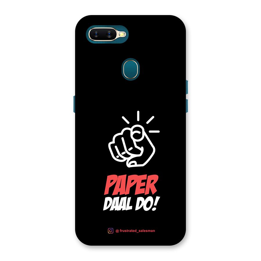 Paper Daal Do Black Back Case for Oppo A11k