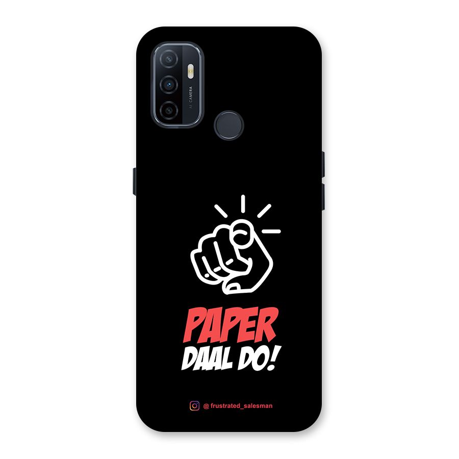 Paper Daal Do Black Back Case for Oppo A32