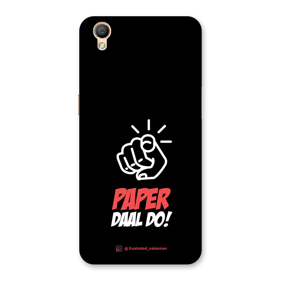 Paper Daal Do Black Back Case for Oppo A37