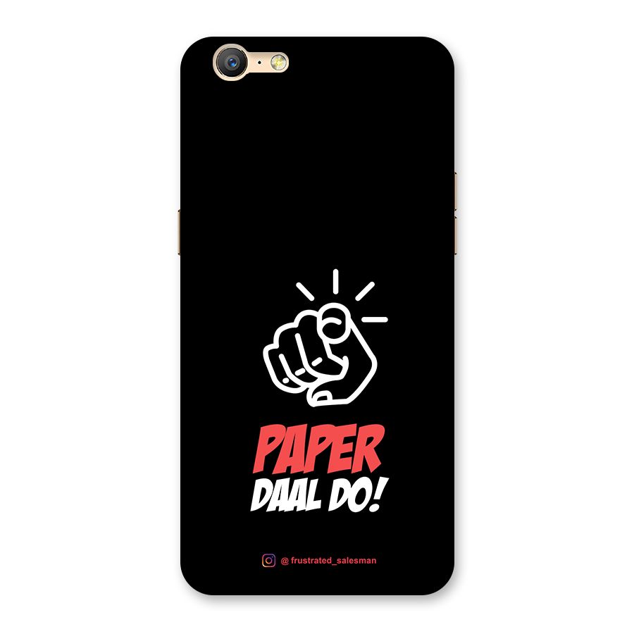 Paper Daal Do Black Back Case for Oppo A39