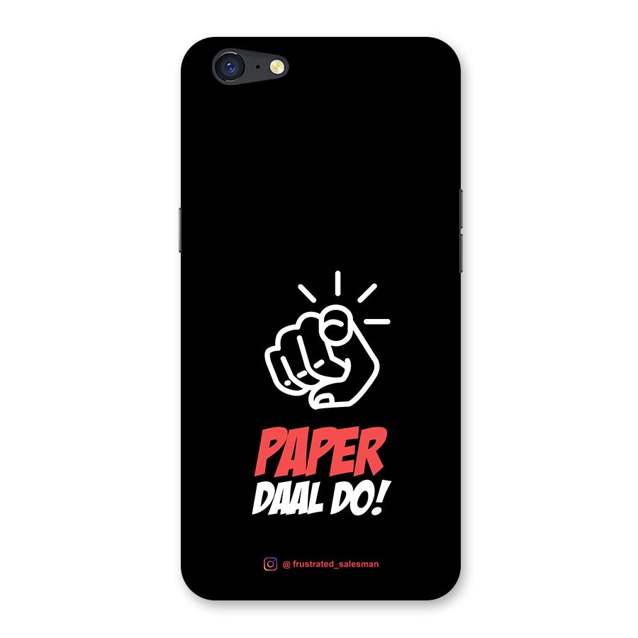 Paper Daal Do Black Back Case for Oppo A71
