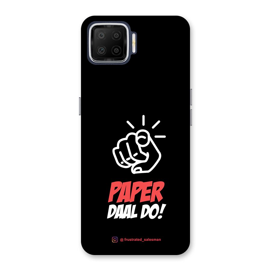Paper Daal Do Black Back Case for Oppo F17