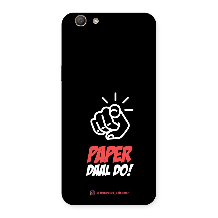Paper Daal Do Black Back Case for Oppo F1s