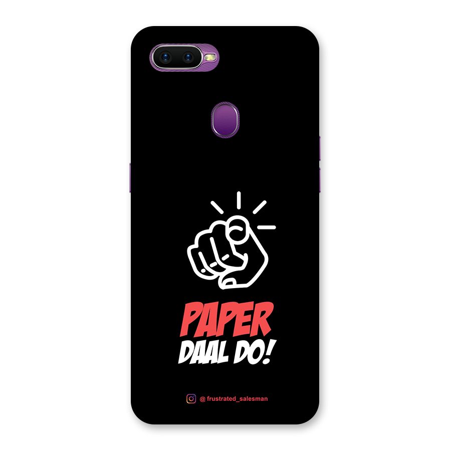 Paper Daal Do Black Back Case for Oppo F9