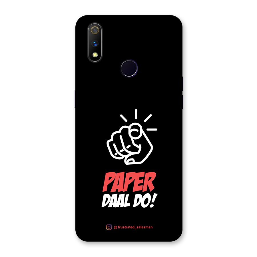 Paper Daal Do Black Back Case for Realme 3 Pro