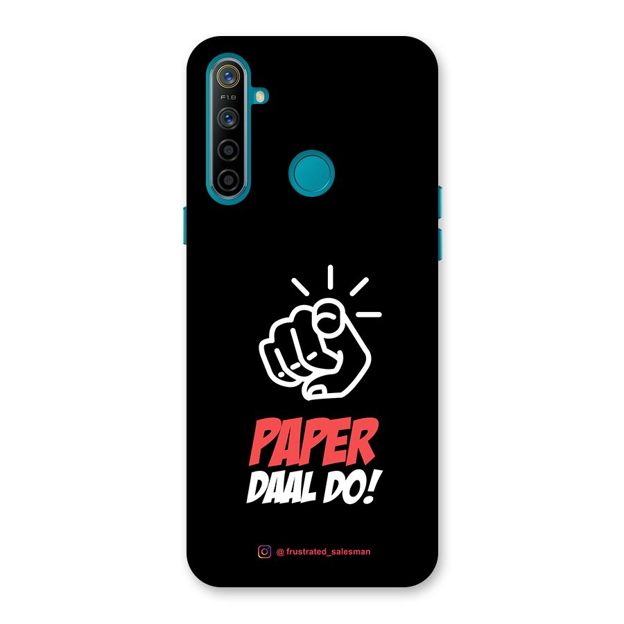 Paper Daal Do Black Back Case for Realme 5i