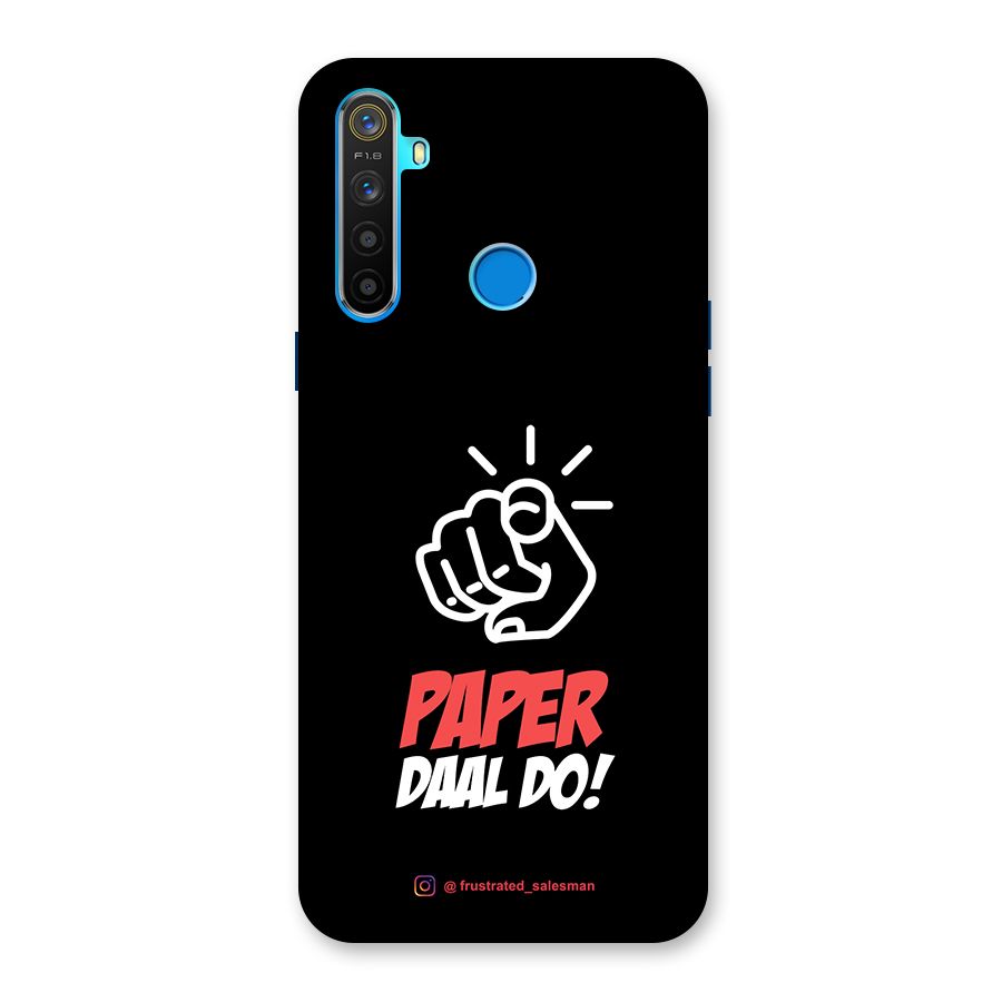 Paper Daal Do Black Back Case for Realme 5s