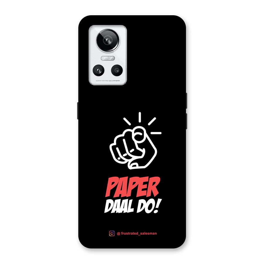 Paper Daal Do Black Back Case for Realme GT Neo 3