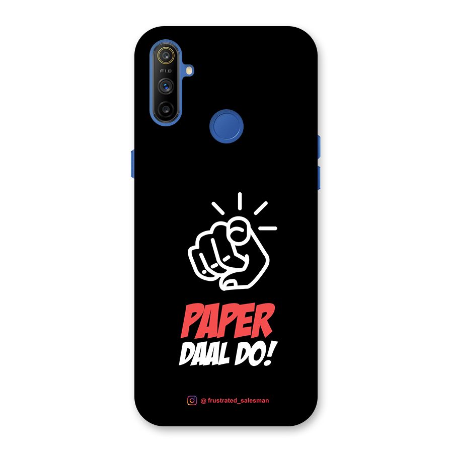 Paper Daal Do Black Back Case for Realme Narzo 10A