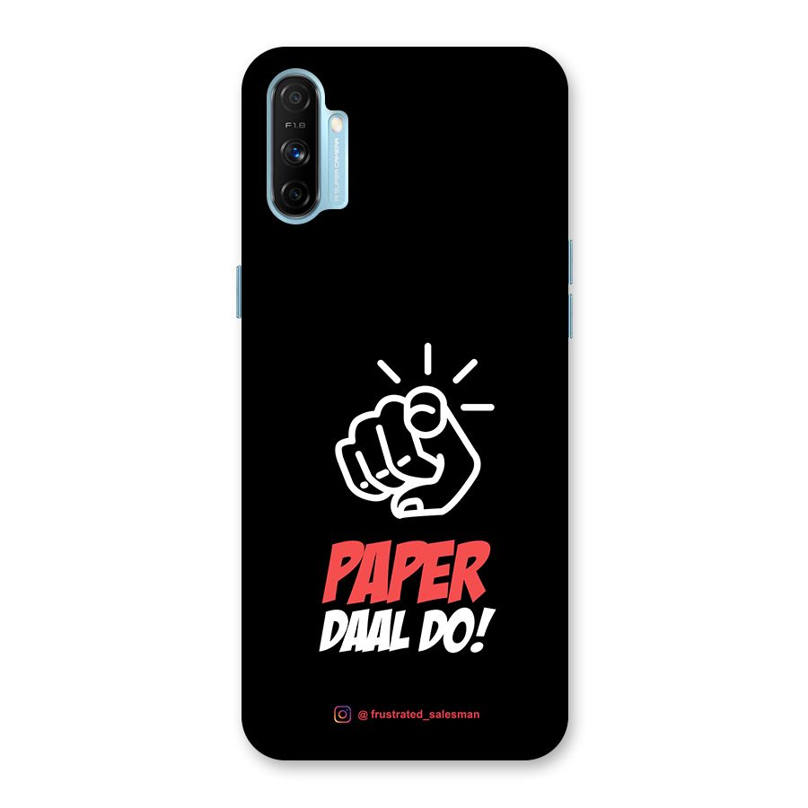 Paper Daal Do Black Back Case for Realme Narzo 20A