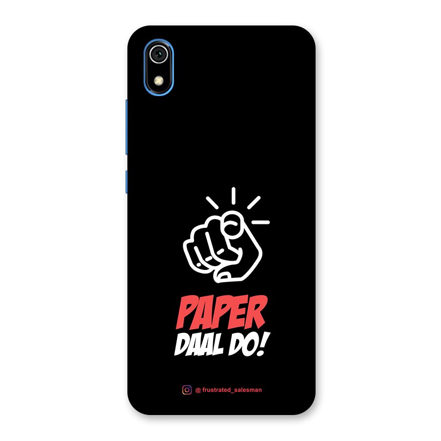 Paper Daal Do Black Back Case for Redmi 7A