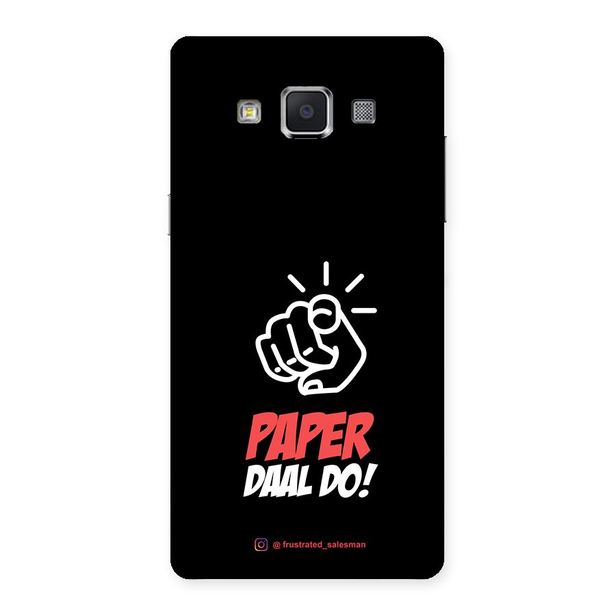 Paper Daal Do Black Back Case for Samsung Galaxy A5