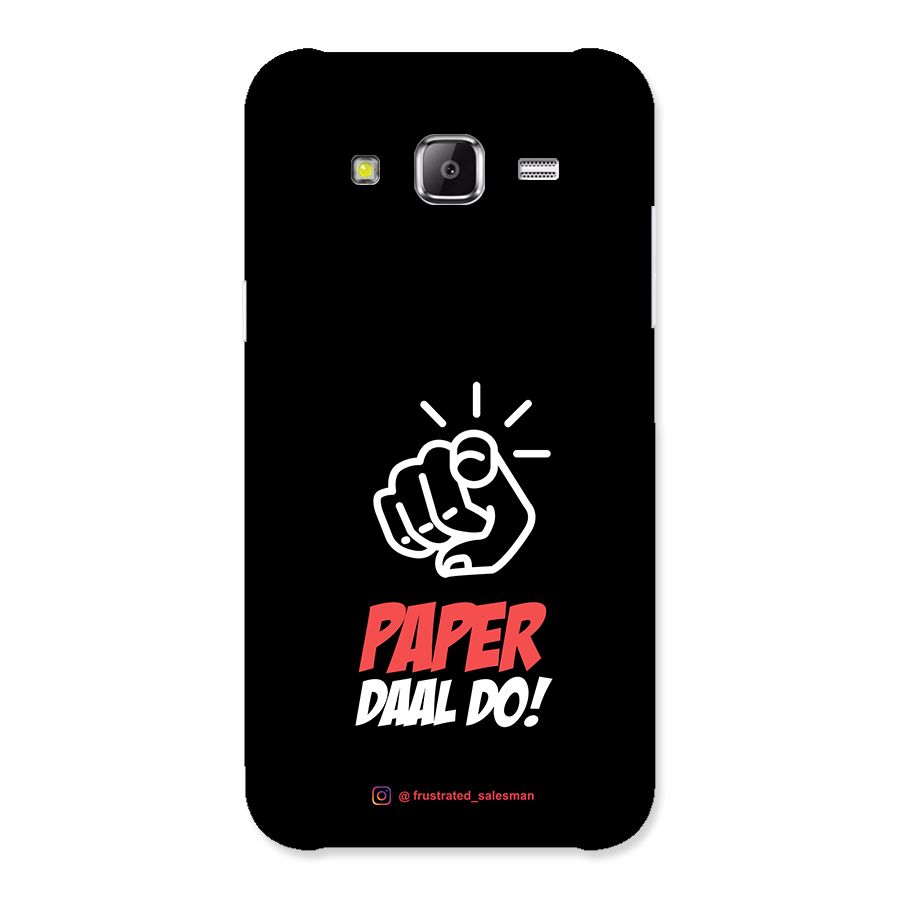 Paper Daal Do Black Back Case for Samsung Galaxy J2 Prime