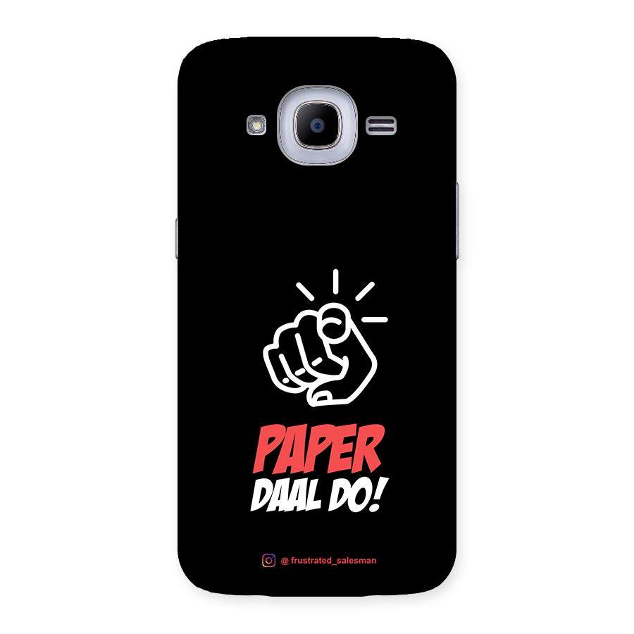Paper Daal Do Black Back Case for Samsung Galaxy J2 Pro