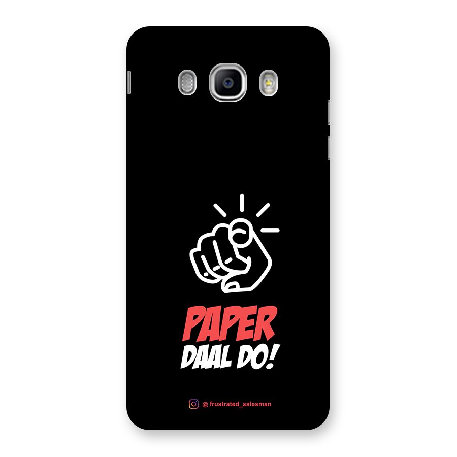 Paper Daal Do Black Back Case for Samsung Galaxy J5 2016