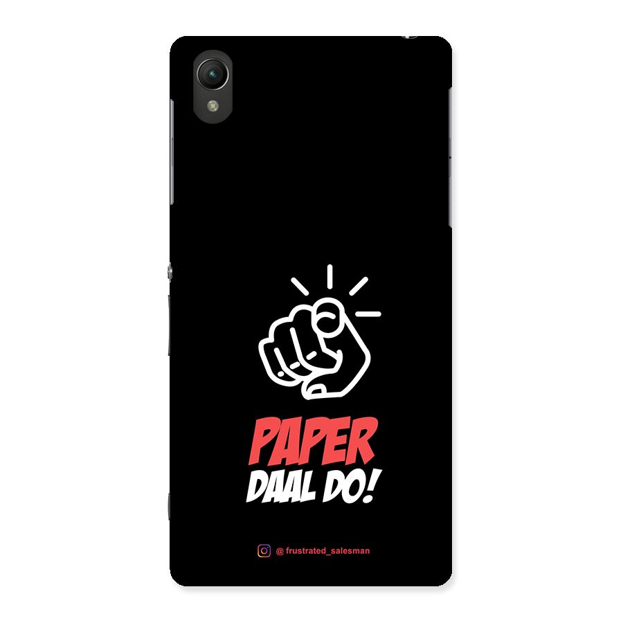 Paper Daal Do Black Back Case for Sony Xperia Z2