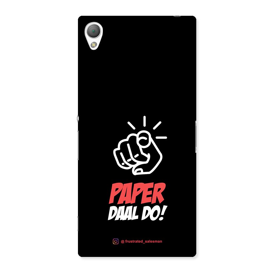 Paper Daal Do Black Back Case for Sony Xperia Z3