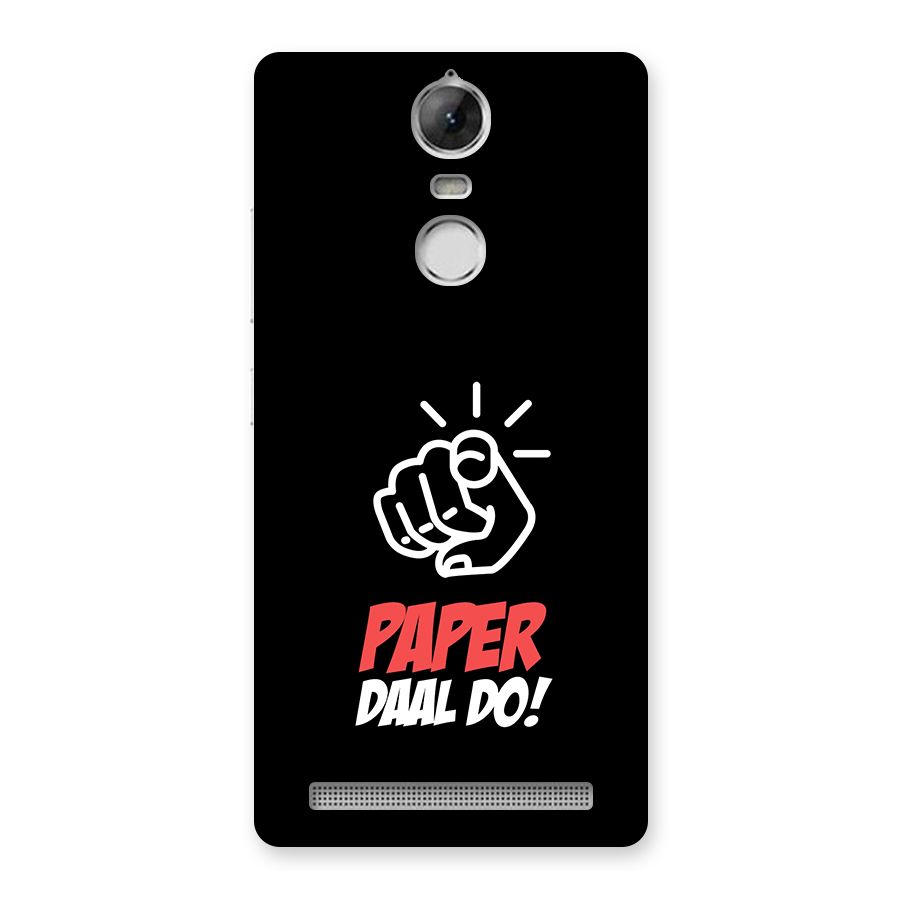 Paper Daal Do Black Back Case for Vibe K5 Note
