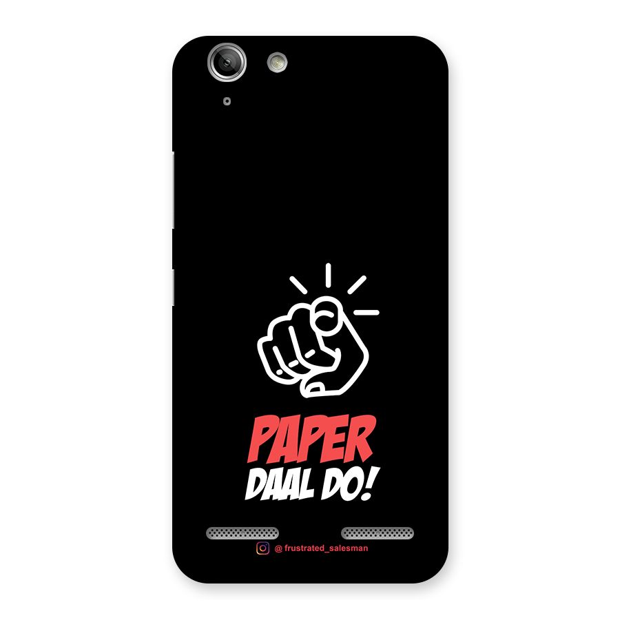 Paper Daal Do Black Back Case for Vibe K5 Plus