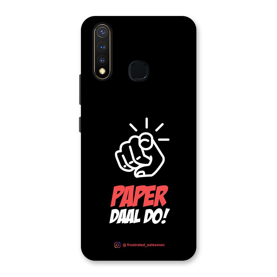 Paper Daal Do Black Back Case for Vivo U20