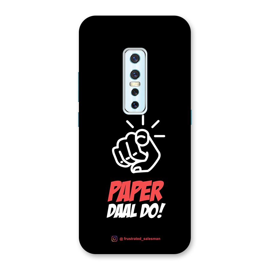 Paper Daal Do Black Back Case for Vivo V17 Pro