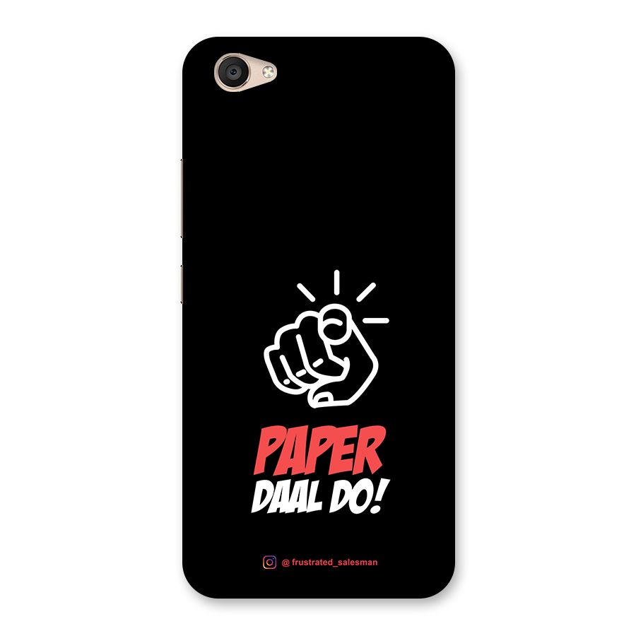 Paper Daal Do Black Back Case for Vivo V5 Plus