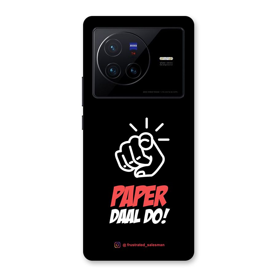 Paper Daal Do Black Back Case for Vivo X80