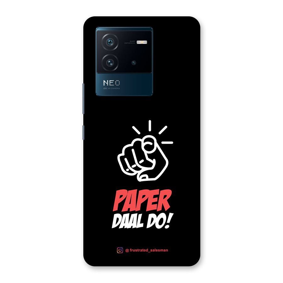 Paper Daal Do Black Back Case for Vivo iQOO Neo 6 5G