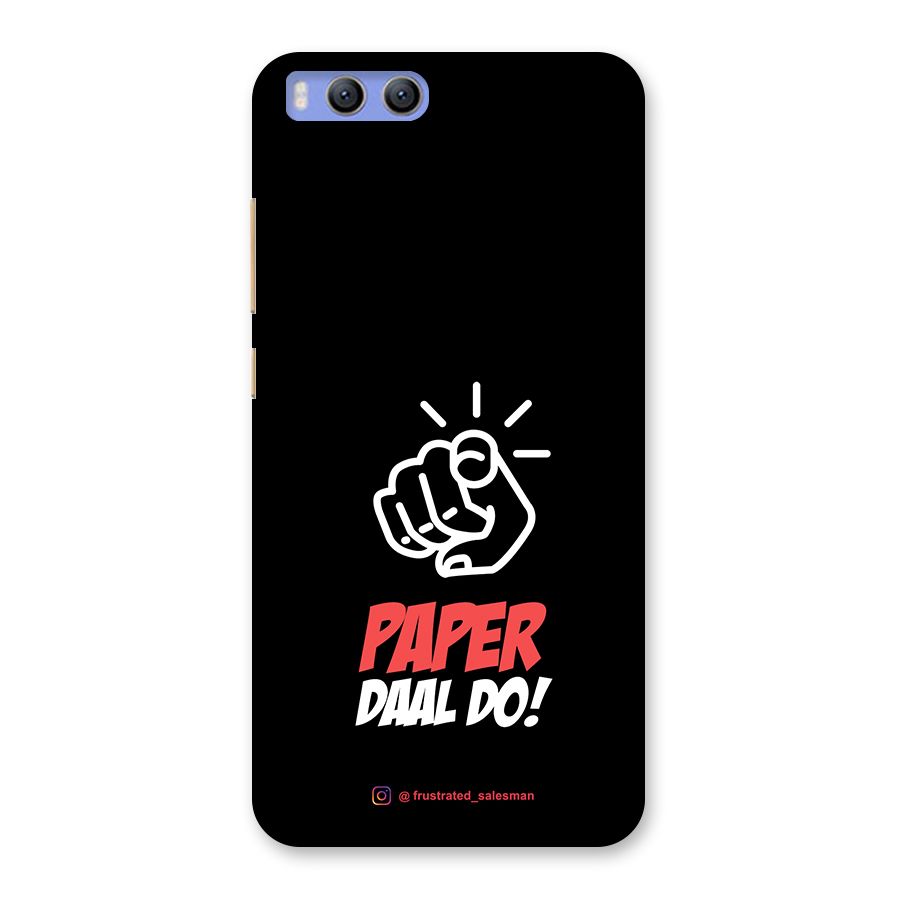 Paper Daal Do Black Back Case for Xiaomi Mi 6