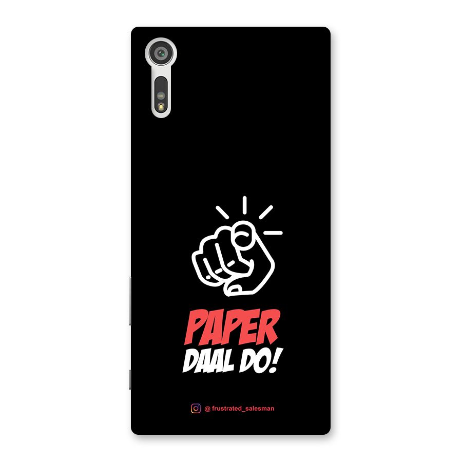 Paper Daal Do Black Back Case for Xperia XZ