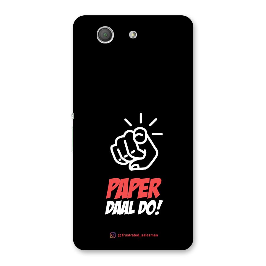 Paper Daal Do Black Back Case for Xperia Z3 Compact