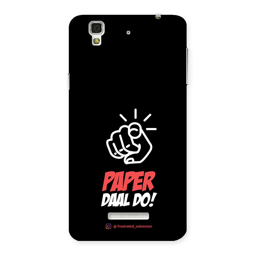 Paper Daal Do Black Back Case for Yu Yureka