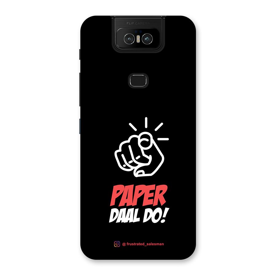 Paper Daal Do Black Back Case for Zenfone 6z