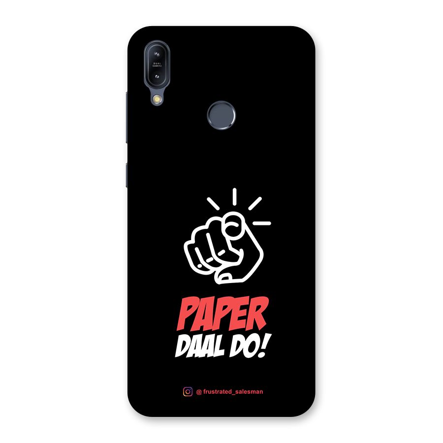 Paper Daal Do Black Back Case for Zenfone Max M2