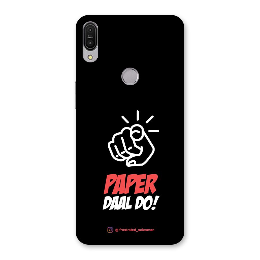 Paper Daal Do Black Back Case for Zenfone Max Pro M1