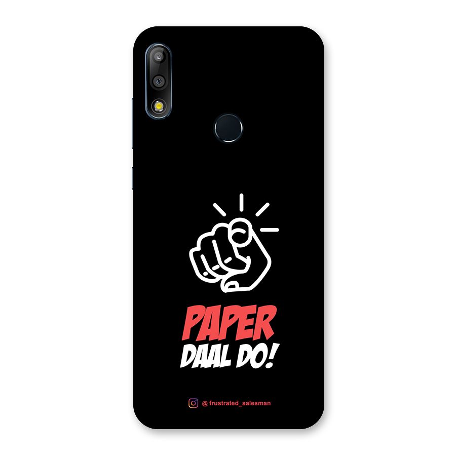 Paper Daal Do Black Back Case for Zenfone Max Pro M2